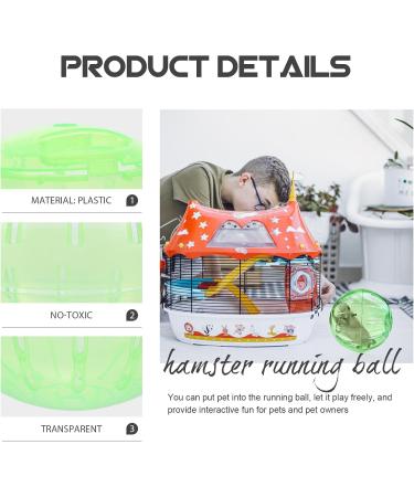 Totority Hamster Exercise Ball 3.9 Inch Transparent Hamster Ball Running Hamster Wheel for Dwarf Hamsters - Buy Online on GoSupps.com