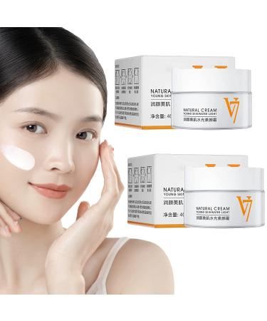 XIGUA Moisturizing Tone-Up Cream  V7 Face Cream  Natural Cream Young Skin Water Light  Korean Moisturizing Tone-Up Cream  V7 Deep Hydration Cream(2 PCS)