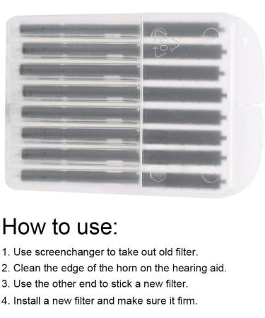 80x Ewanto Cerumen Filters - Ear Wax Protection Wax Guards III with Filter Change Pin (10 Pack) for Optimal Hearing - Buy Online on GoSupps.com