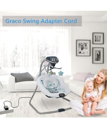 5V Graco Baby Swing Power Cord for Simple Sway, Glider LX, Elite, Premier, Petite LX, DuoGlider, Sweetpeace, DuetConnect LX, Nova - Replacement Cord - Buy Online on GoSupps.com
