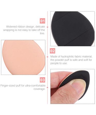 Beaupretty 20pcs Mini Makeup Puff - Finger Makeup Sponges for Foundation Cream & Concealer (Black) - International Shipping Available - Buy Online on GoSupps.com