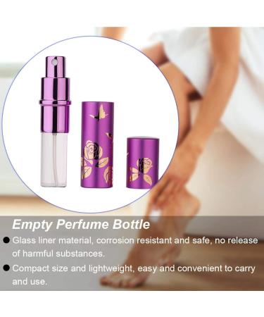10ml Portable Empty Perfume Atomizer Bottle for Men & Women - Travel Friendly Purple Design - Buy Online on GoSupps.com