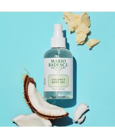 Mario Badescu Coconut Body Oil | Enriched with Coconut Oil & Shea Butter | Hydrating After Shower Oil | 5 FL OZ - Buy Online on GoSupps.com