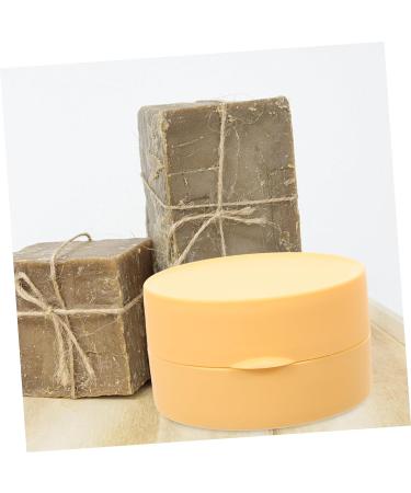Ciieeo Box Portable Soap Box Soap Holder Travel Bar Soap Container Travel Soap Case Portable Soap Case Portable Soap Container Soap Dishes Soap Containers Soap Dispenser Pp With Cover Yellow 8.00X8.00X4.50CM - Buy Online on GoSupps.com