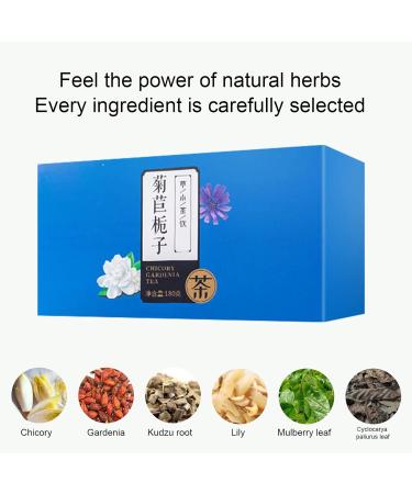 Herbal Health Preserving Tea Mellow Taste Powder Grinding Process Chicory Gardenia Tea Natural Material for Home - Buy Online on GoSupps.com