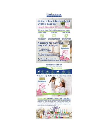 Mother's Touch Eczema Relief Soap - Organic Handmade Luxurious Exfoliating Bath for Healthy Skin - All-Natural Fragrance & Deep Moisturization | 3.75 oz - Buy Online on GoSupps.com