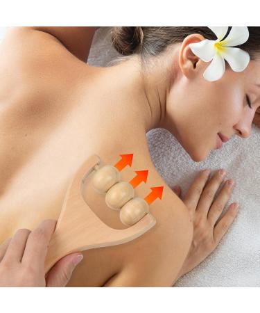 Premium Rapidbok Wooden Massage Roller Set - 2pcs Face & Body Roller for Muscle Relaxation & Gua Sha Massage - Buy Online on GoSupps.com