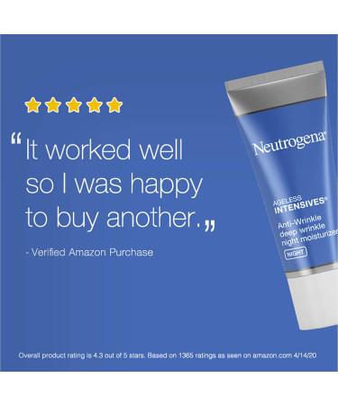 Neutrogena Anti-Wrinkle Night Moisturizer 1.4 oz - Deep Wrinkle Repair - Buy Online on GoSupps.com