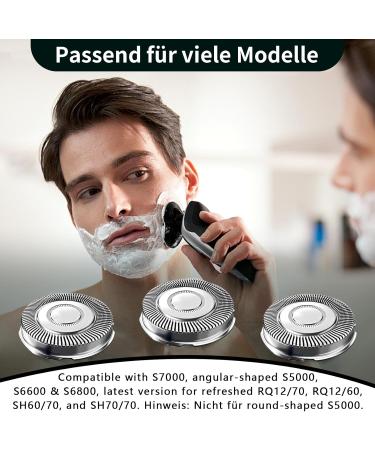 SH71/52 Compatible Replacement Heads for Philips Series 7000 Razor - 3 Pack with Cleaning Brush | Wet & Dry Razor Accessories - Buy Online on GoSupps.com