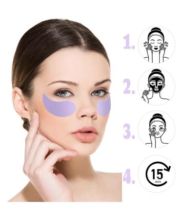 5 Pairs Reusable Silicone Under Eye Patches - Reduce Dark Circles Puffiness & Wrinkles | Colorful Overnight Eye Masks - Buy Online on GoSupps.com