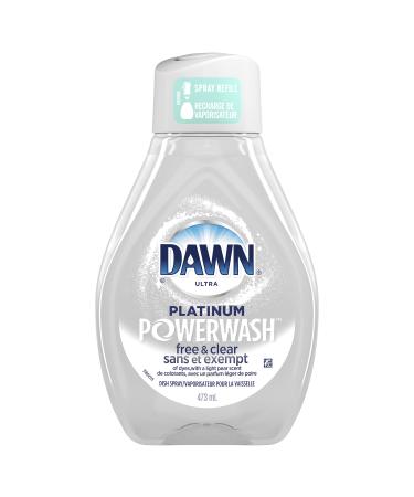 Dawn Free & Clear Powerwash Dish Spray Refill Dish Soap Pear Scent 473ml Pear 473 ml (Pack of 1)