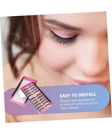 FRCOLOR 10 Pairs Fake eyelashes False Lashes Makeup Eyelashes Long Eyelashes Natural Eyelashes Ladies Girls Women Lashes Dense Eyelashes Miss artificial fiber False Eyelashes make up - Buy Online on GoSupps.com