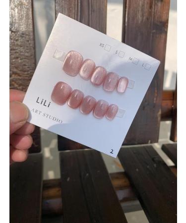 Handmade Phototherapy Wearing Nail Rose Cat Eye Popular Short Nail Beauty Patch Nail Patch False Nail (Color : A Size : XS) - Buy Online on GoSupps.com