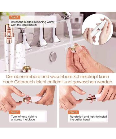 KouRy Eyebrow Hair Remover - Rechargeable Electric Trimmer for Painless Facial Hair Removal | Ideal Gift for Women & Men - Buy Online on GoSupps.com