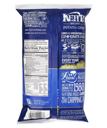 Kettle Foods Sea Salt & Vinegar Potato Chips 5 oz - Crunchy Snack Delight - Buy Online on GoSupps.com