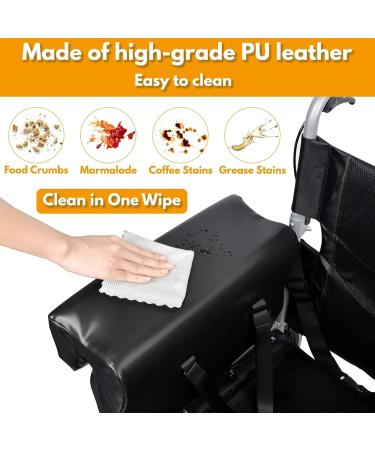 Lateral Support Wheelchair Arm Rest Cushion Accessories Torso Stabilization Leather Cover Armrest Support Universal Fit Wipe-Clean High Density Foam for Stroke Patients Seniors(A Pair) - Buy Online on GoSupps.com