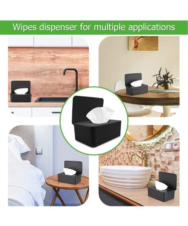 Buy Aohcae Wet Wipes Box - Moist Toilet Paper & Baby Wipes Storage - Black Cloth Organizer for Easy Access - Buy Online on GoSupps.com