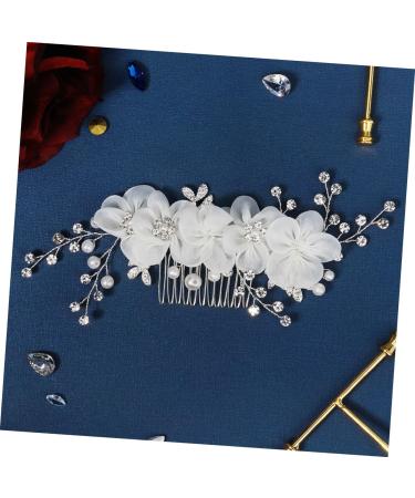 ifundom Flower Side Hair Comb flower girl hair accessories for wedding hair accessory for women hair accessories for women hair combs for women accessories bridal rhinestone wig bride - Buy Online on GoSupps.com