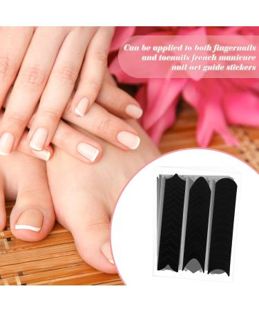 60 Sheets French Tip Nail Stickers French Manicure Nail Art Stickers French Nail Tips Guides Self-Adhesive Nail Tape for Nail Art French Tip Nail Tool 6 Shapes - Buy Online on GoSupps.com