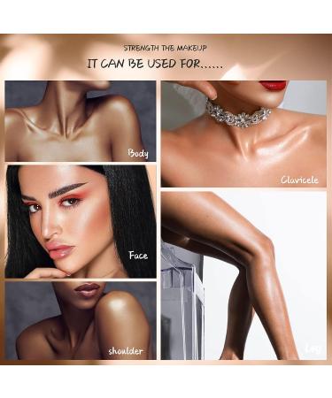 VIOLA HOUSE Body Shimmer Luminizer - Waterproof Glow Liquid Highlighter for Face & Body, Radiance Makeup Shimmer Body Lotion, Bronze - 100ML - Buy Online on GoSupps.com