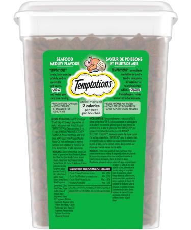 TEMPTATIONS Adult Cat Treats Seafood Medley Flavour 454g Tub Cat Treats Seafood 454 g (Pack of 1) - Buy Online on GoSupps.com