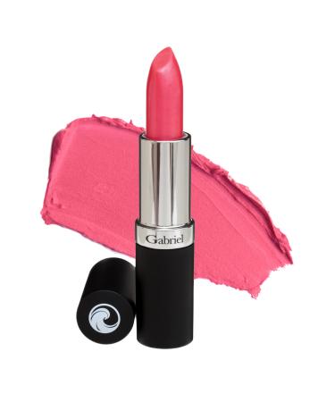 Gabriel Cosmetics Lipstick (Sheer Pink - Bubble Gum Pink/Cool Cr me)  Natural  Paraben Free  Vegan  Gluten-free Cruelty-free  Non GMO  Infused with Jojoba Seed Oil & Aloe  0.13 Oz.