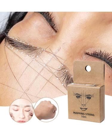 Eyebrow Mapping String Tool - Pre-Dyed Mapping Thread for Makeup Ideal for Creating Symmetrical Brows | Eyebrow Sequence Mapping Tool for Professional Makeup - Buy Online on GoSupps.com