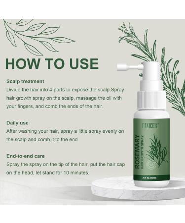 Tpubmity 2 x 60 ml hair growth oil rosemary oil for healthy hair and scalp hair care thicker hair growth for women and men 60 ml 2er Pack - Buy Online on GoSupps.com