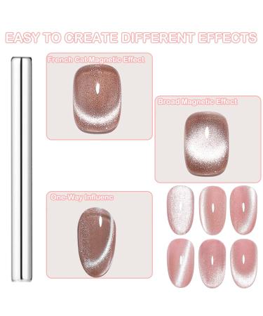 4Pcs Cat Eye Nail Magnet Set - Double-Head Tool for Gel Polish Art | Strong Suction & DIY Manicure | Perfect for Salon & Home Use - Buy Online on GoSupps.com