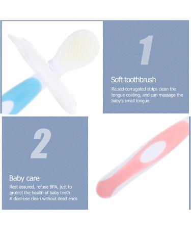 Healeved Silicone Toothbrush for Kids - Tooth Cleaning Brush Tool Dental Care Cleaning Accessories - Pink (1 Pack) - Buy Online on GoSupps.com