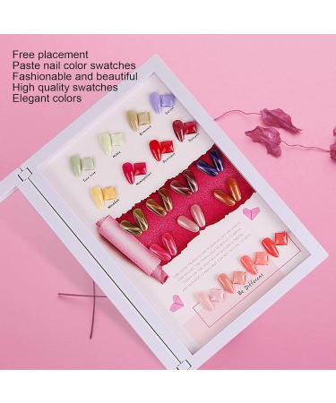 Nail Polish Display Book Magnet Closure 25 30 Colors Nail Color Display Book 29.8x20x2.4cm for Nail Salons Nail Shops for Nail Art Works Display - Buy Online on GoSupps.com