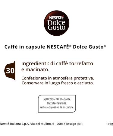 Nestl Italiana SpA NESCAF DOLCE GUSTO Miscela Robusta Espresso 3 packs of 30 capsules each 90 capsules compatible with Nescaf Dolce Gusto - Buy Online on GoSupps.com