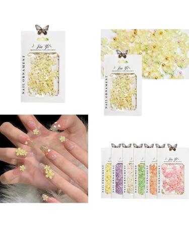 1Bag 3D Flower For Women Nails Art Decorations Easy Installation And Removal Add Charm To Your White - Buy Online on GoSupps.com
