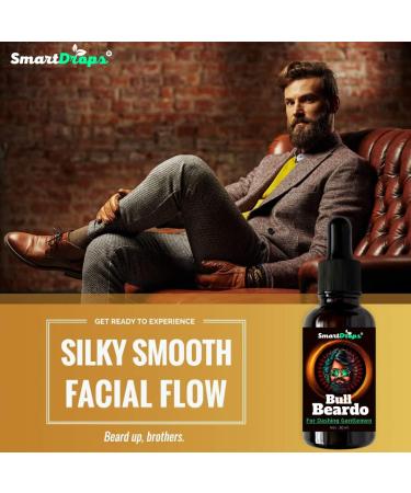 Bull Beardo Beard Oil - Premium Beard Growth Oil for Gentlemen | 30ml - International Shipping Available - Buy Online on GoSupps.com