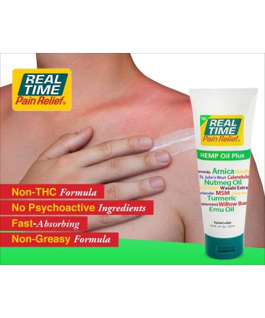 Real Time Pain Relief Hemp Oil Plus - 4 oz Tube - Buy Online on GoSupps.com