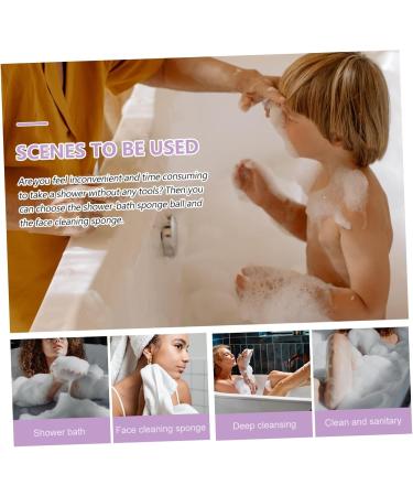 Buy Minkissy 6 Pcs Kids Bath Ball & Spa Scrub Brush Sponges Mesh & Honeycomb Bath Loofah for Gentle Cleaning | Hydrophilic Polyurethane Ideal for Baby - Buy Online on GoSupps.com