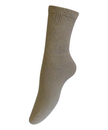 Men's Khaki Diabetic Crew Socks 3 Pairs size 10 - 13 Made in the USA