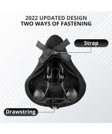 MAQRBAQR Cycling Bike Seat Cushion - Padded Gel Cover for Peloton and Cruiser Bikes | Ultimate Comfort for Men & Women | 11 x 10 Black - Buy Online on GoSupps.com