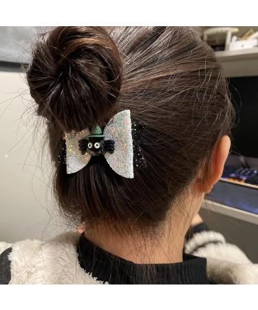 Shop Pfativant Halloween Bowknot Hair Clips | Glittering Hair Accessories for Girls | Perfect for Parties & Costumes - Buy Online on GoSupps.com