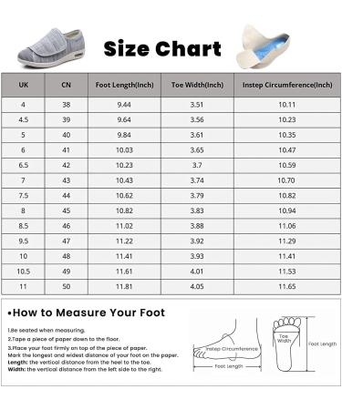 Diabetic Shoes for Men with Swollen Feet Orthopedic Shoes Diabetic Shoes for Women Extra Wide Fit Air Cushion Casual Slip-On Orthopedic Arch Support Knit Casual Elderly Safety Walking Shoes 5 UK H - Buy Online on GoSupps.com