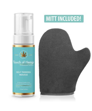 Touch of Hemp Premium Self-Tanning Mousse | Sunless Streak Free Foam | Quick Drying | Natural Golden Tan | Best Self Tanner - Buy Online on GoSupps.com