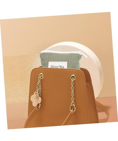 KALLORY Sanitary Napkin Storage Bag - Cute Green Handbag Organizer for Women - Portable High Capacity Period Bag - Buy Online on GoSupps.com