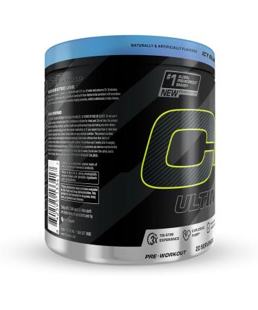 Cellucor C4 Ultimate Pre Workout Powder - Sugar Free Preworkout Energy Supplement for Men & Women - 300mg Caffeine + TeaCrine + Dynamine + Creatine - ICY Blue Razz, 20 Servings Icy Blue Razz 14.1 Ounce (Pack of 1) - Buy Online on GoSupps.com