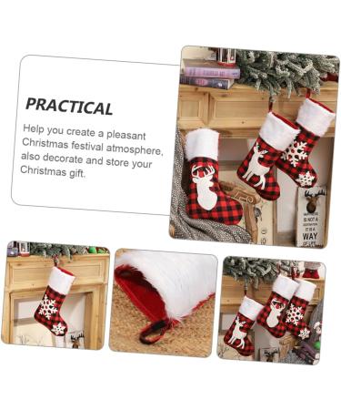 Cabilock Christmas Tree Pendant Chrismas Socks Chrismas Bags Christmas Decor Cloth Lattice Accessories Assorted Color B 50x28cm - Buy Online on GoSupps.com