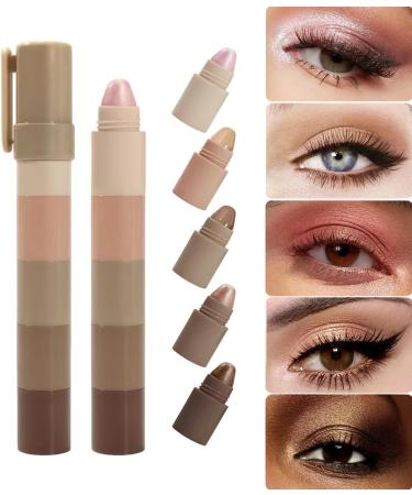  Xijobido Eyeshadow Stick Creamy Texture Eyeshadow Pencil Water-Resistant Long-Lasting Hold Makeup for Outings School Travel Parties - Buy Online on GoSupps.com