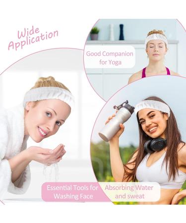 WLLHYF Spa Facial Headband - Terry Cloth Hair Band for Women - White - Buy Online on GoSupps.com