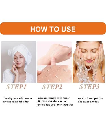 Orange Face Exfoliator with Vitamin C Deep Cleansing Facial Scrub Gel for Radiant Skin Blackhead Scrub Brightening & Gentle Exfoliation for Dull Dry Skin Smooth & Refreshed Complexion - Buy Online on GoSupps.com