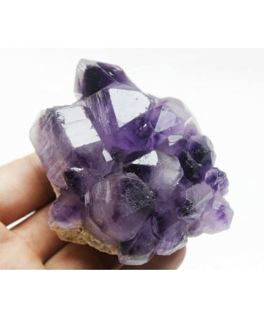 301g Natural Skeletal Elestial Purple Crystal Amethyst Point Cluster Specimen Crystal Cluster - Buy Online on GoSupps.com