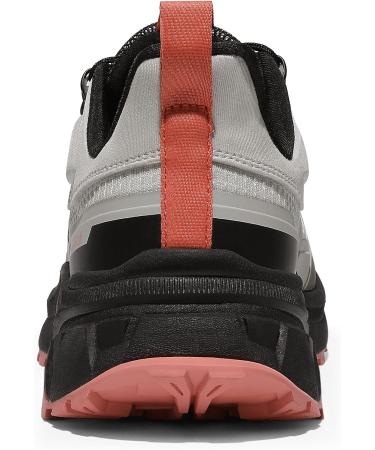 NORTIV 8 Women's Lightweight Hiking Shoes - Grey Pink | Quick Laces Outdoors Sneakers 6 - Buy Online on GoSupps.com